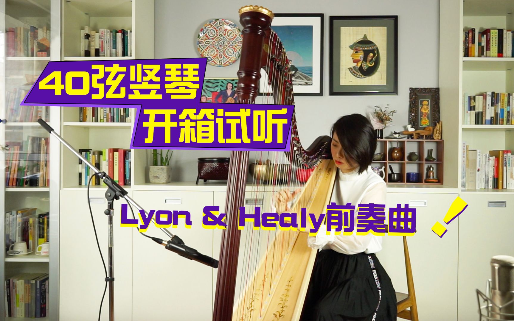 【宫徵社】Lyon & Healy Prelude前奏曲40弦竖琴开箱试听哔哩哔哩bilibili