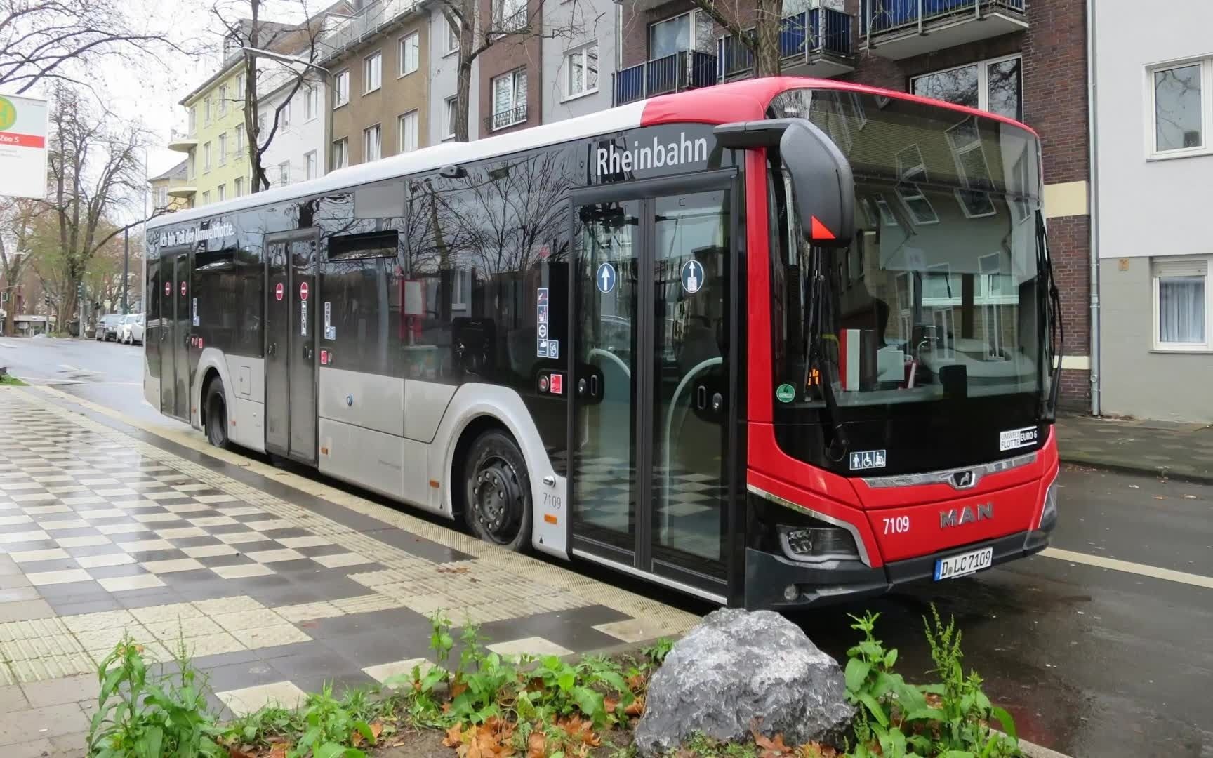 新款德国曼nl 330混合动力城市客车运行实录_哔哩哔哩 (゜-゜)つロ