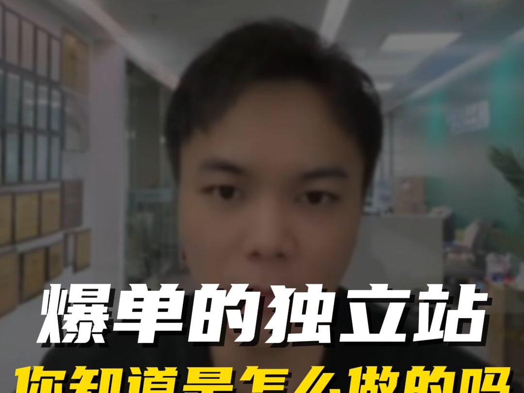 爆单的独立站,你知道怎么做的吗?哔哩哔哩bilibili