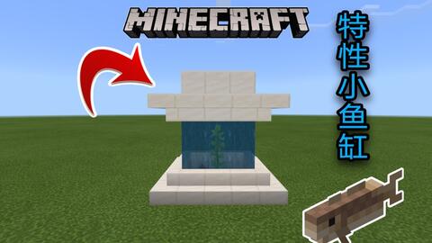 如何利用minecraft的特性制作一个好看的特性小鱼缸 哔哩哔哩 つロ干杯 Bilibili