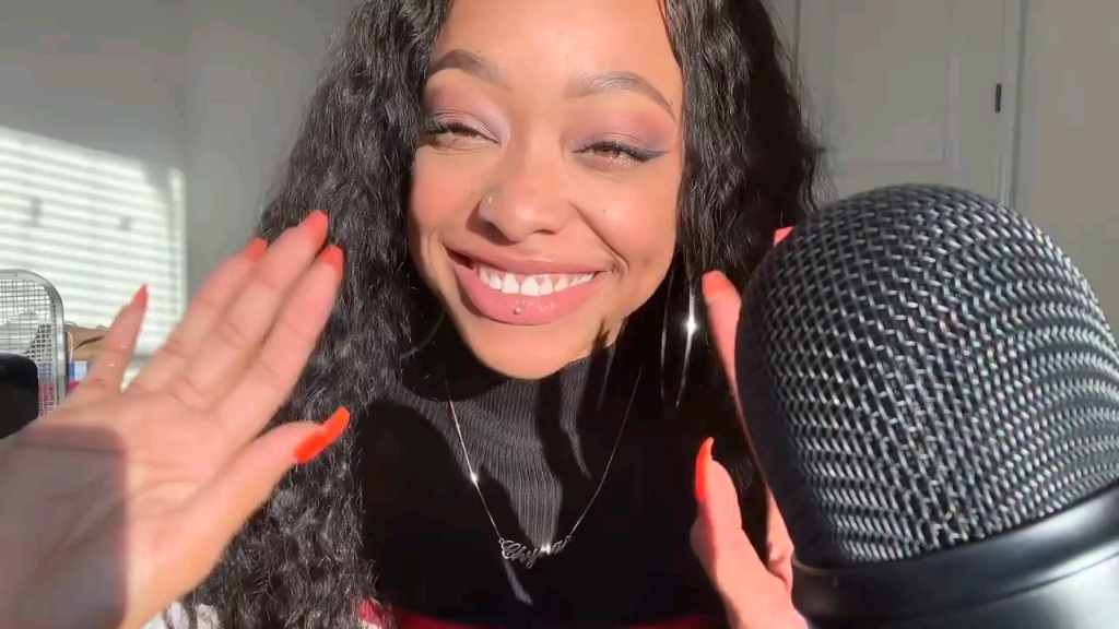 chynaunique柴娜助眠长指甲掰手机膜的声音