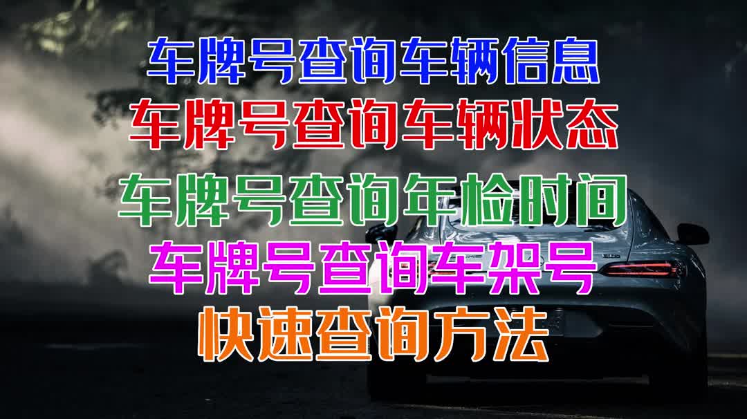 用车牌号查询车辆信息怎么查?方法在这里哔哩哔哩bilibili