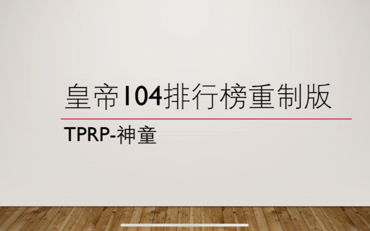 皇帝104排行榜重制版(庸君篇)哔哩哔哩bilibili