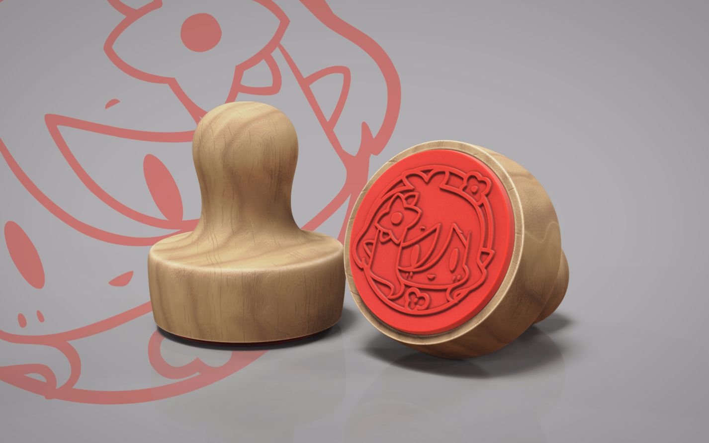 【zbrush】(妈的制章)超级简单的可可萝的印章