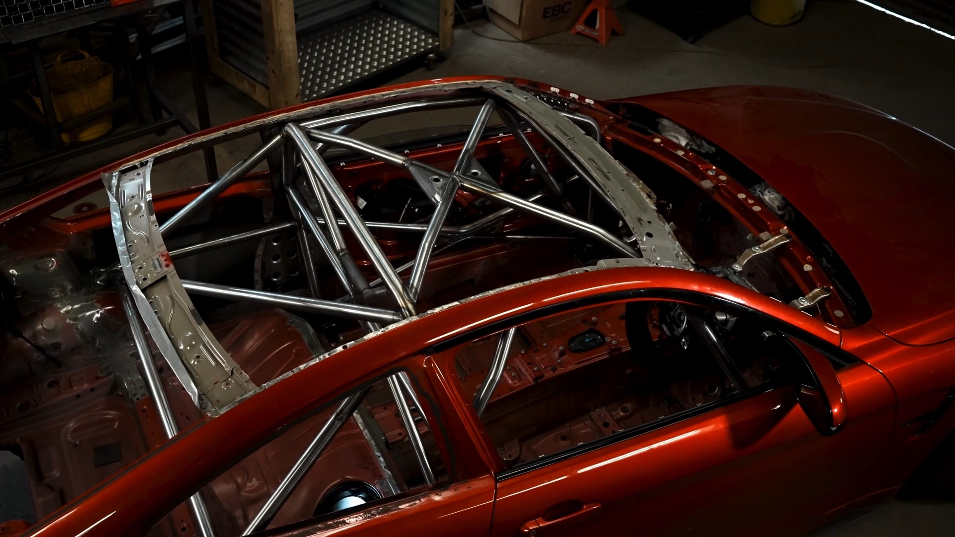 宝马改装 汽车防滚架