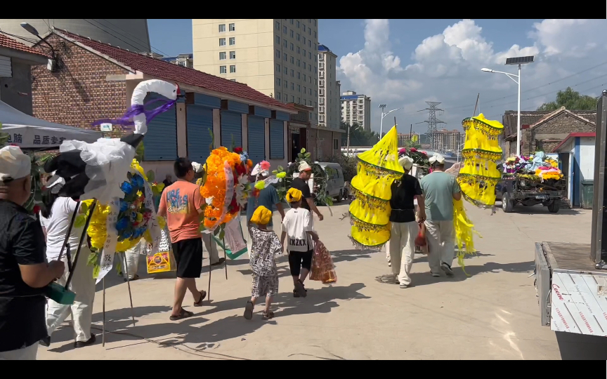 山西农村葬礼现场拍摄1