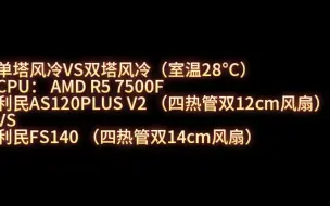 Descargar video: 单塔VS双塔风冷,7500F需要双塔散热器吗？