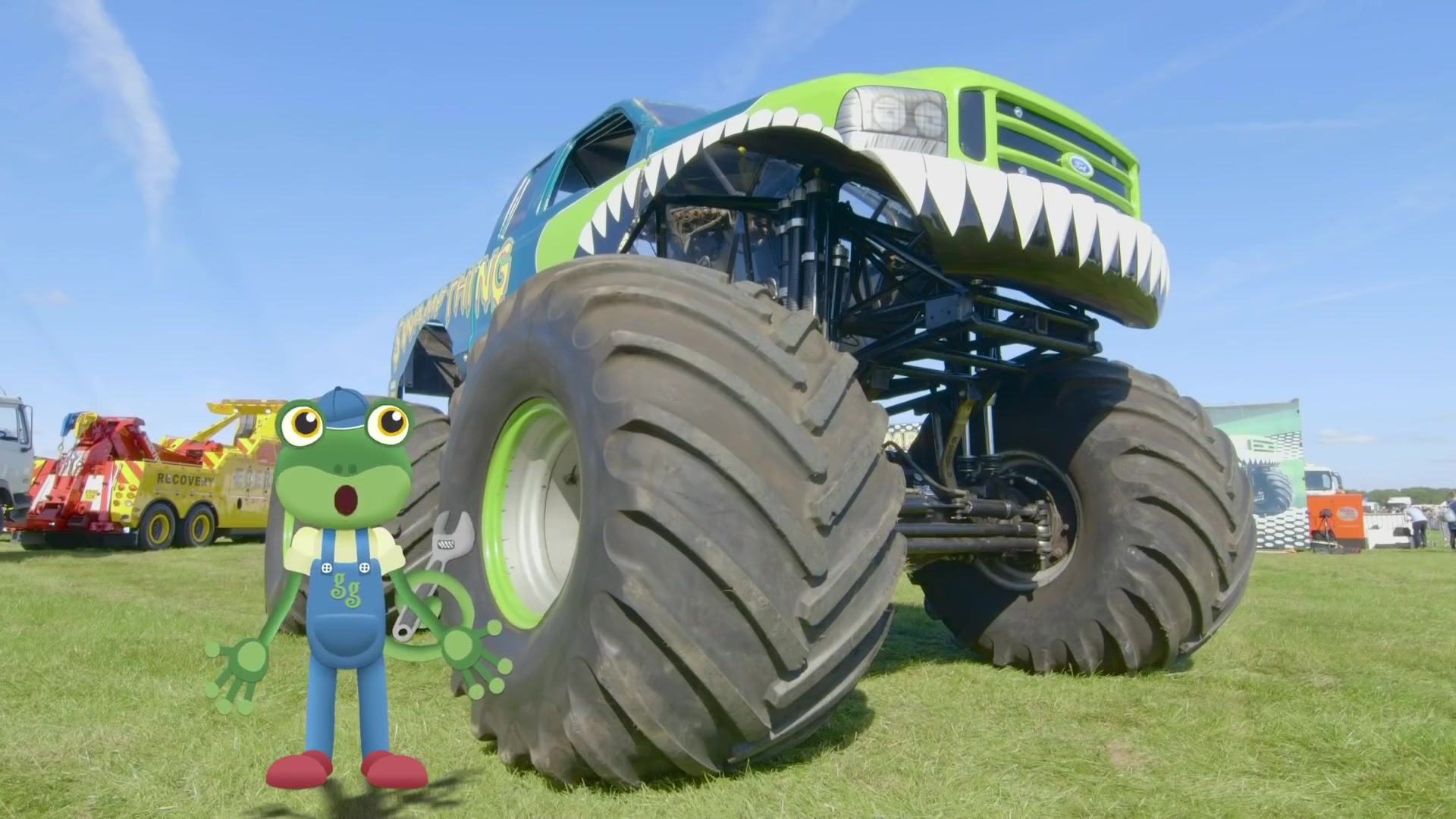 [图]Gecko's Garage动画片 1080高清儿童早教视频：Gecko Meets A Real Monster Truck!