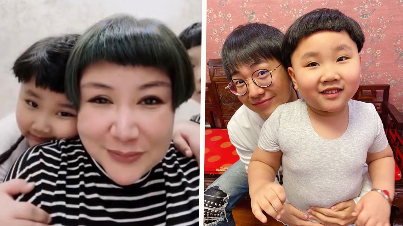 郭德纲老婆直播小儿子罕露面,小脸圆嘟嘟,和郭麒麟像复制粘贴_哔哩