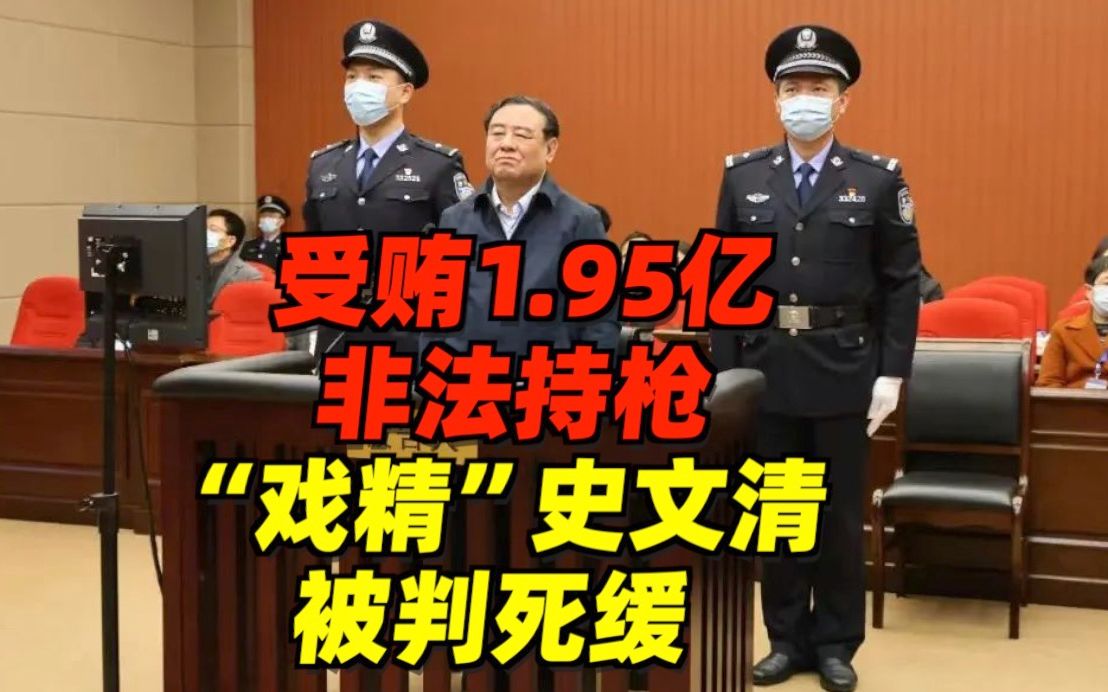 受贿1.95亿、非法持枪,“戏精”史文清被判死缓哔哩哔哩bilibili