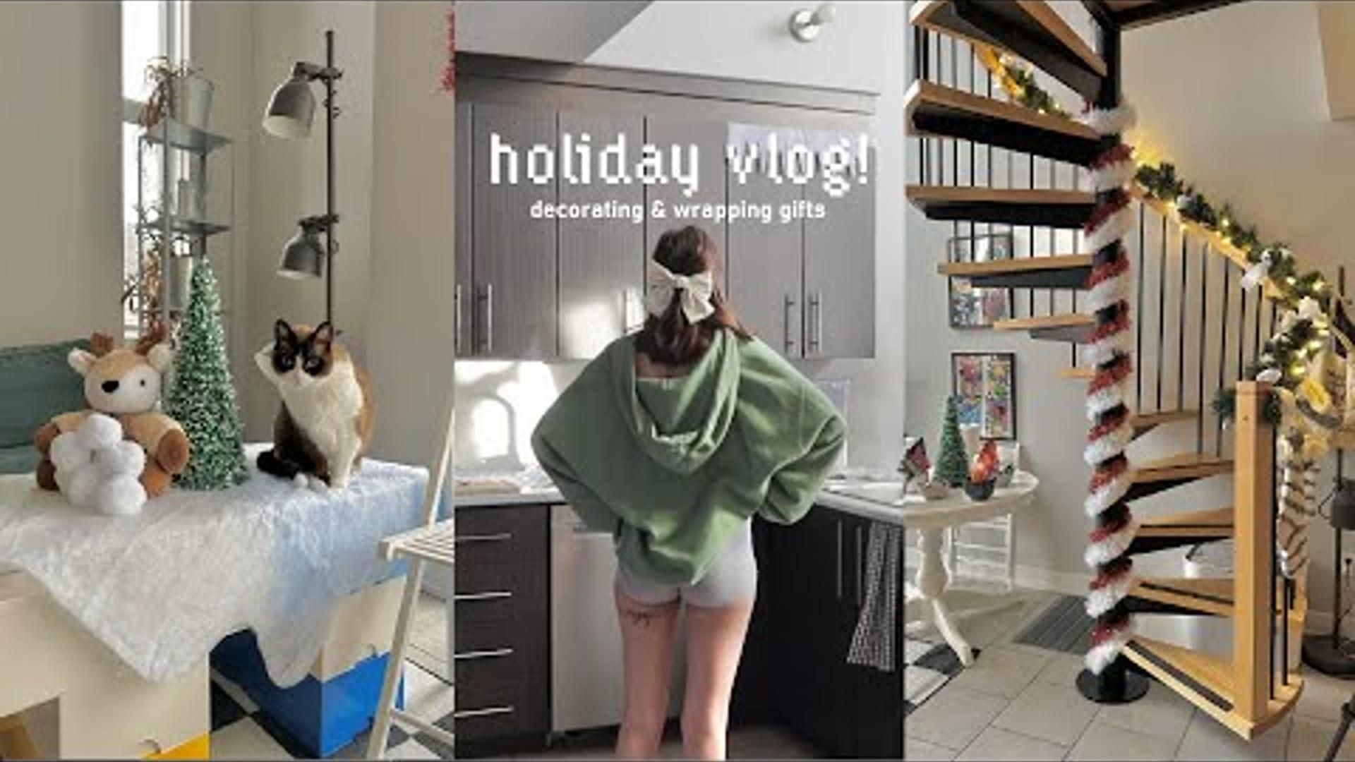 holiday vlog!! decorations + gifts哔哩哔哩bilibili