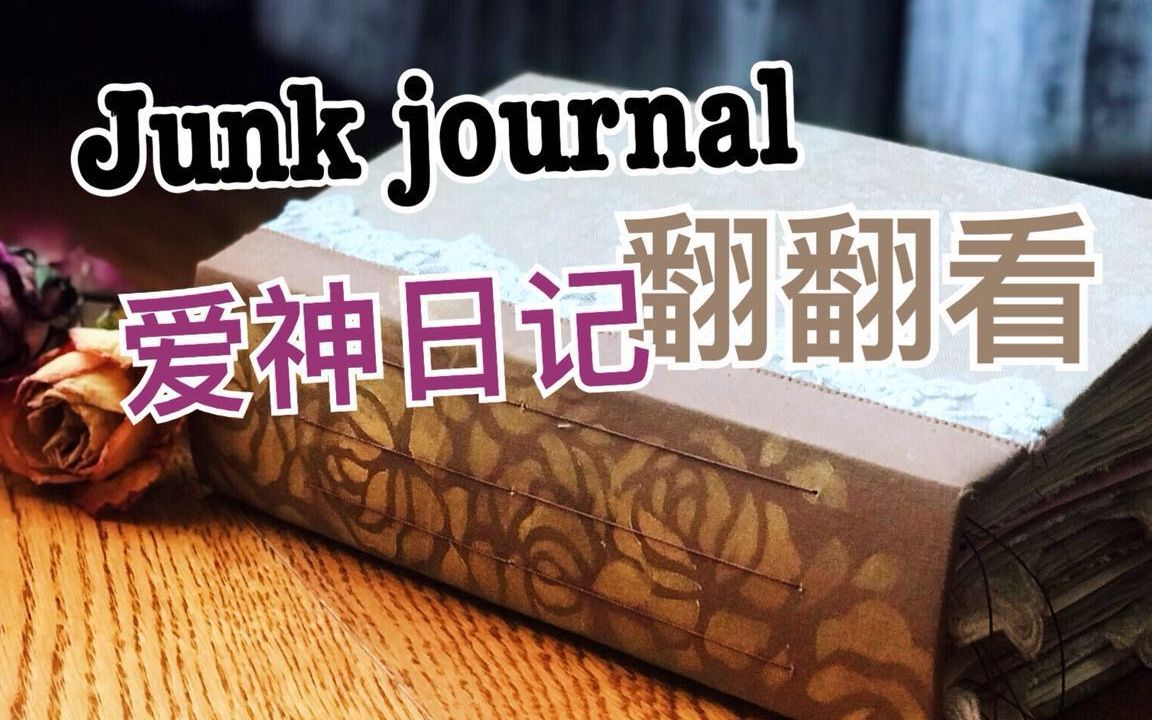 大将军的手账 Junk journal 翻翻看 《爱神日记》来一次浪漫之路吧哔哩哔哩bilibili