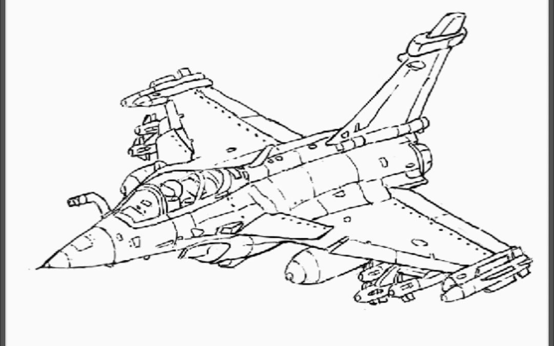 战斗机素描画法图片