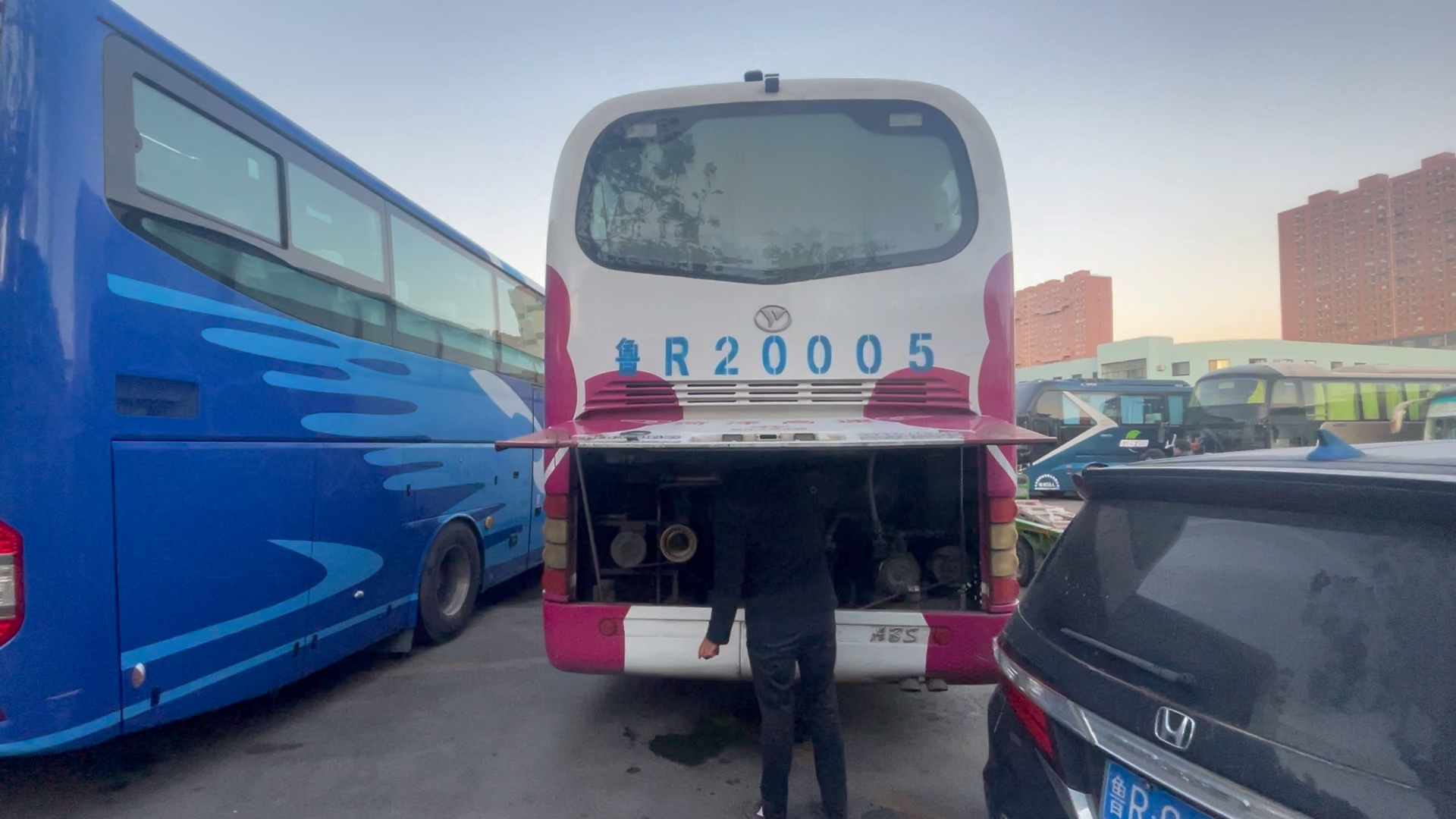 菏泽交通青年jnp6127fn-1潍柴机器待机声浪