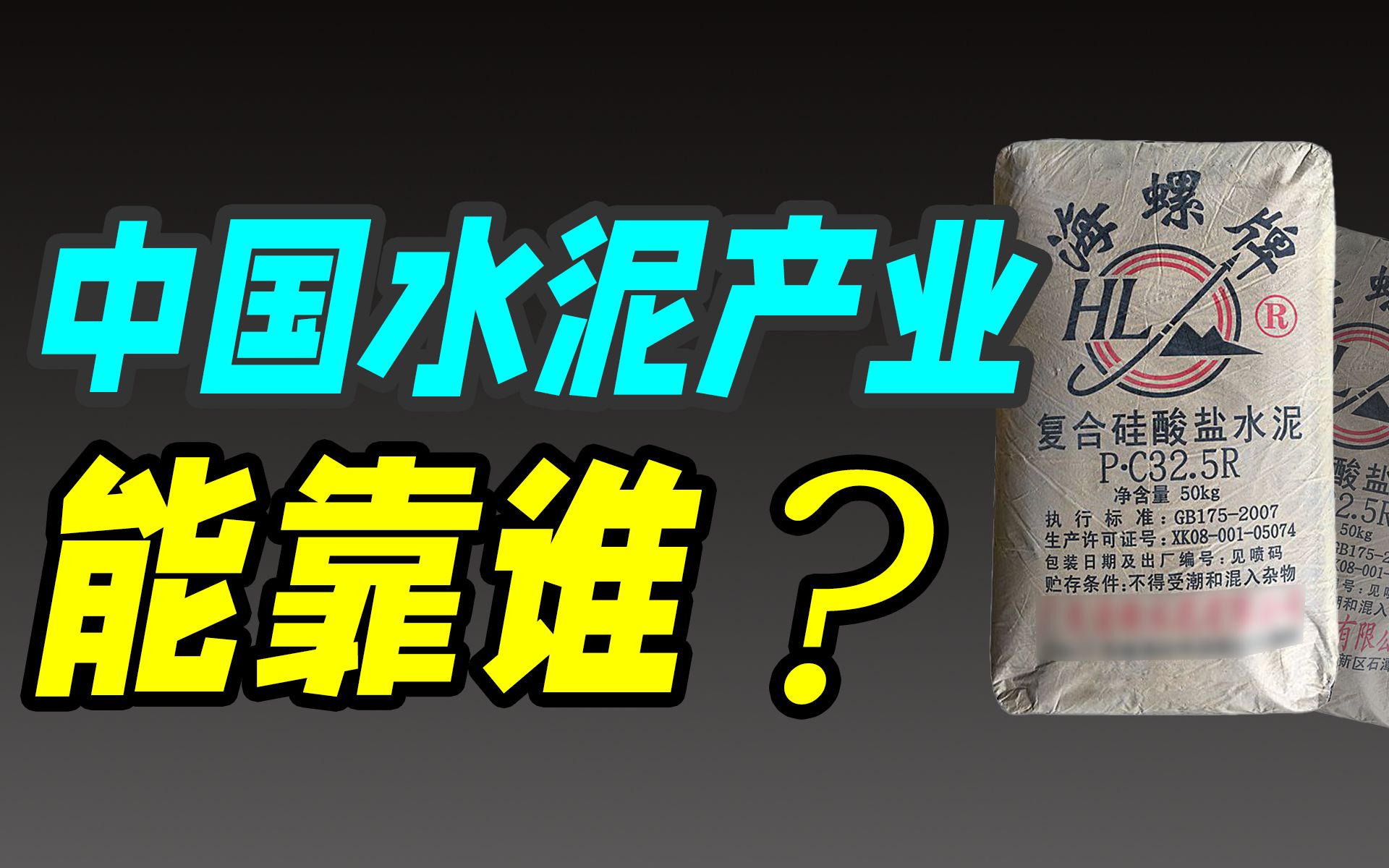 世界上造水泥的那么多,为啥偏偏海螺水泥能一家独大?(海螺水泥)哔哩哔哩bilibili