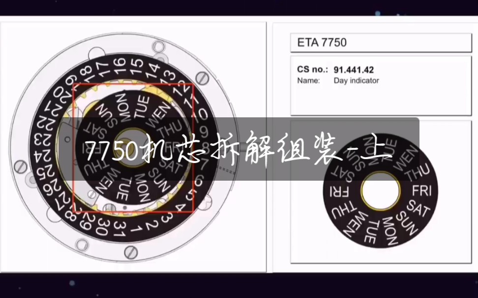 7750机芯拆解组装上哔哩哔哩bilibili