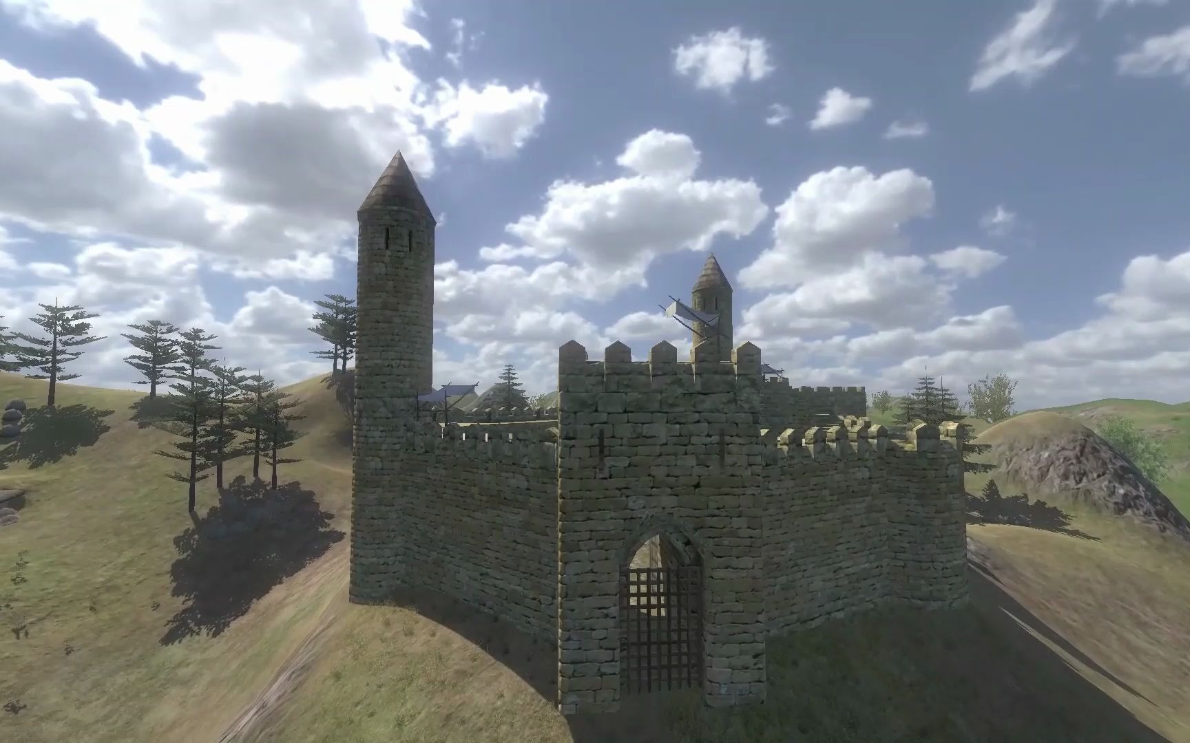 【骑马与砍杀】无人机航拍城堡系列5.3 - 库吉特汗国malayurg castle