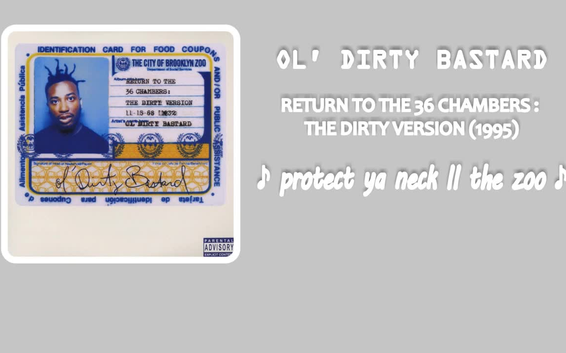 [图]Best Verses - Ol' Dirty Bastard #99