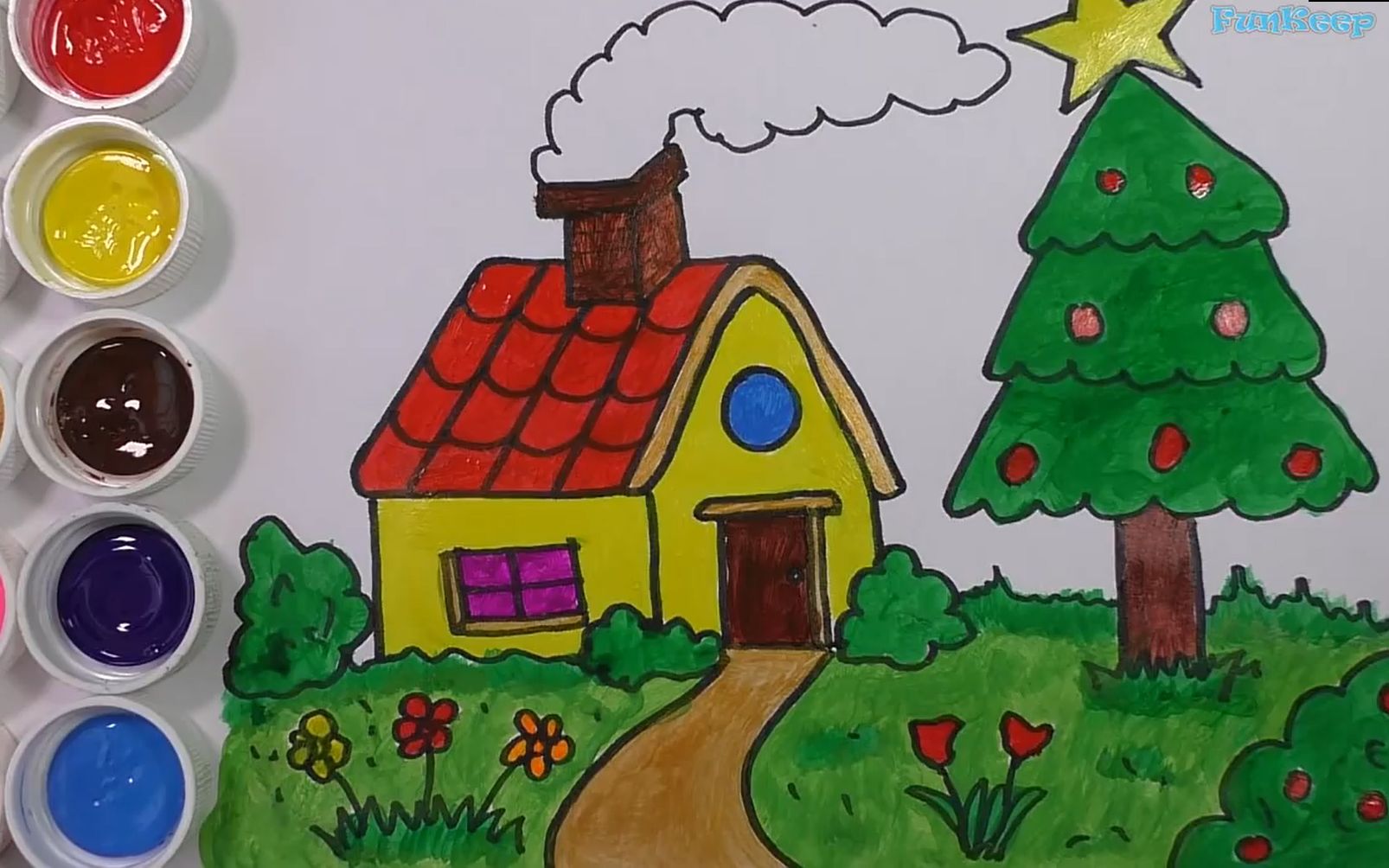 我梦想中的房子 手绘图片