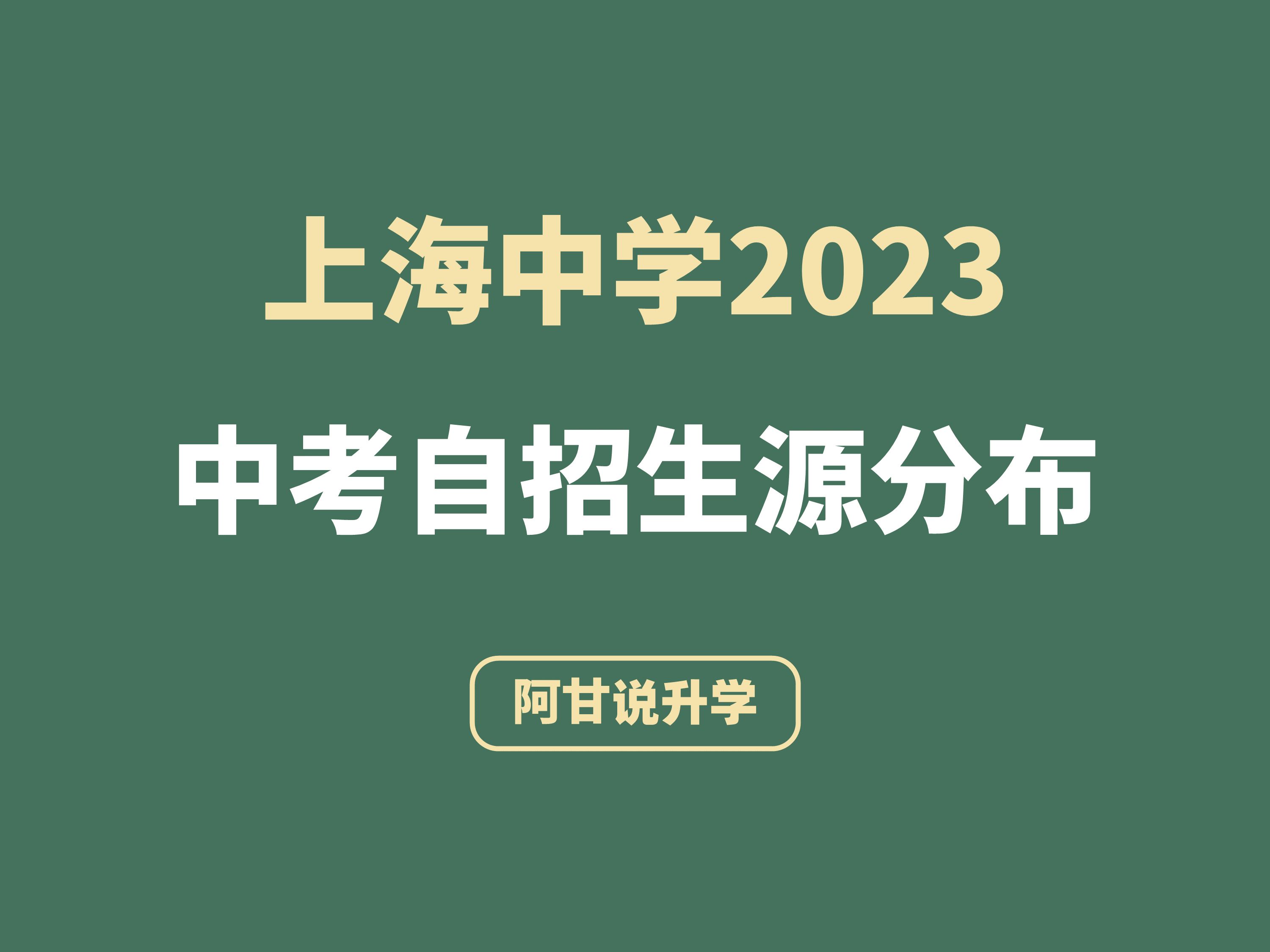 上海中学2023自招生源分布哔哩哔哩bilibili