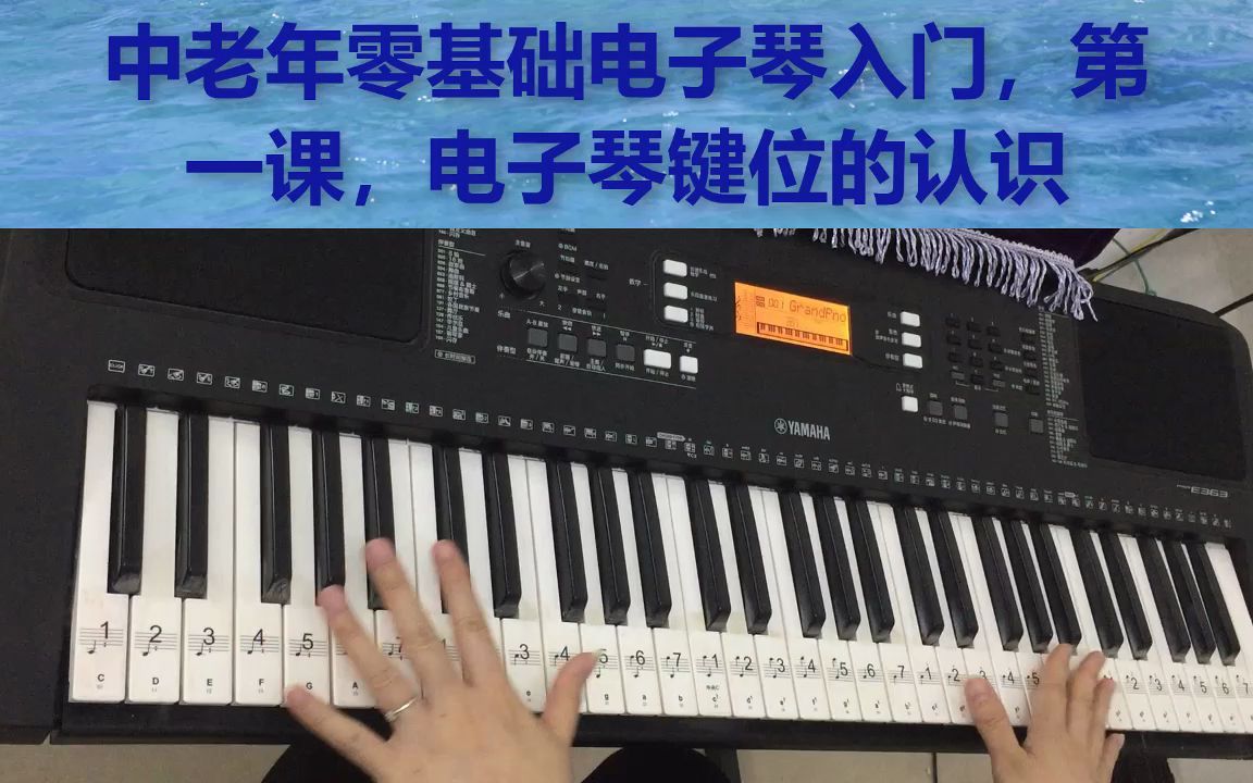 新手初学电子琴入门自学教程左手配合着练习技巧赶紧看过来