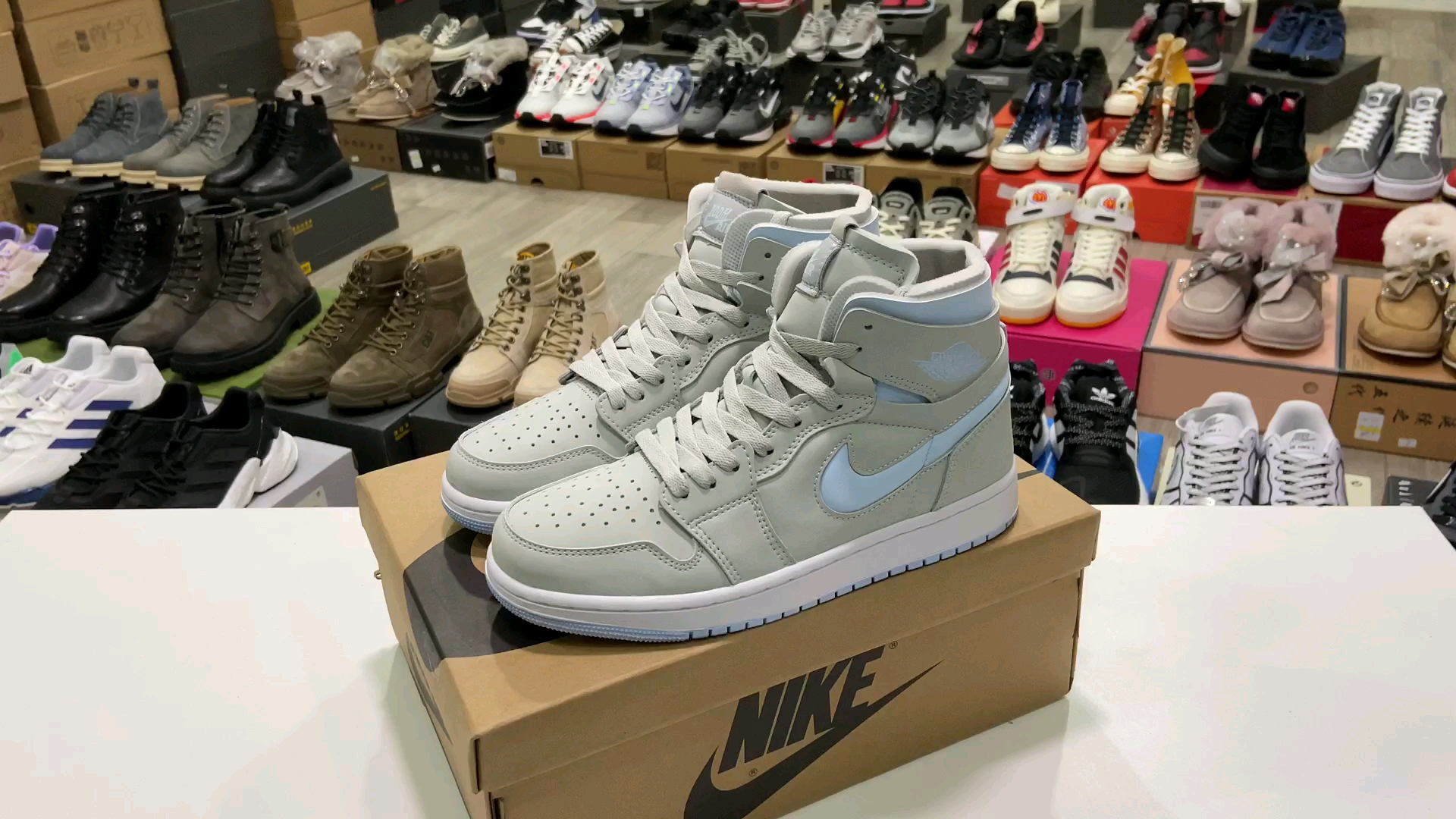 【大山制造】乔丹aj1一代灰蓝高帮 货号:ct0979-004