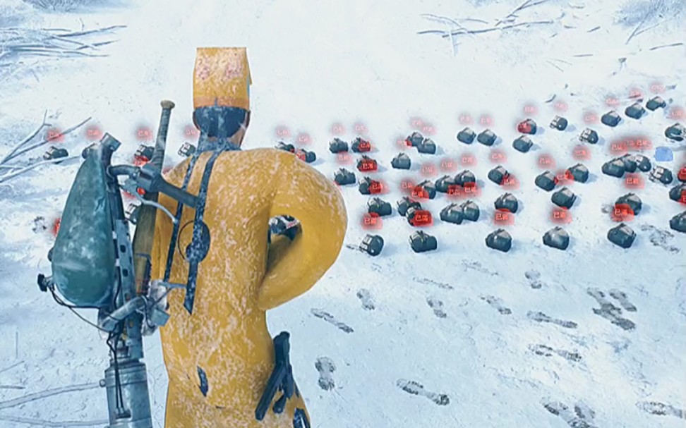 一眉道长放地雷轰炸僵尸群