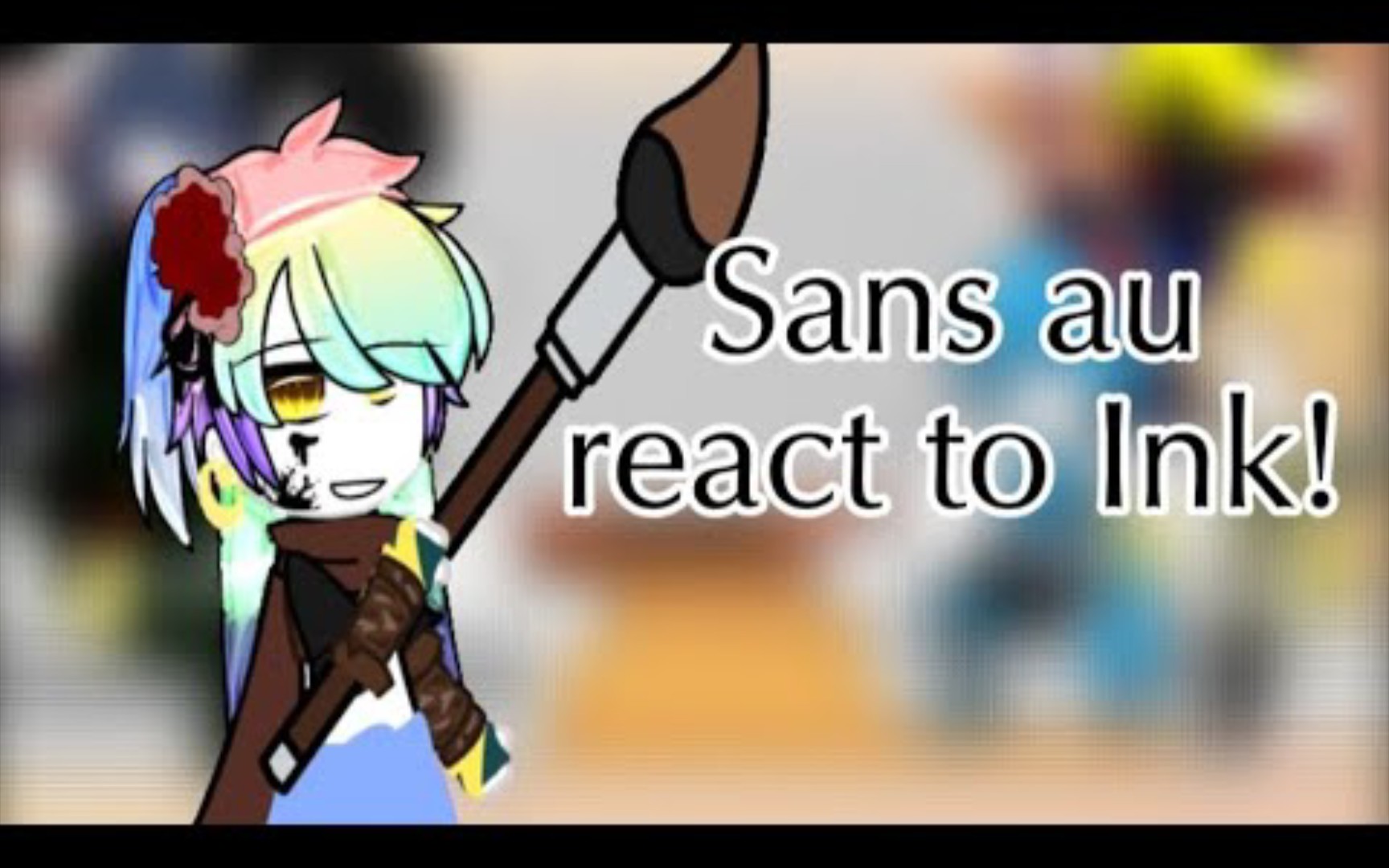 sans au react to ink!(lire la description/read the description )