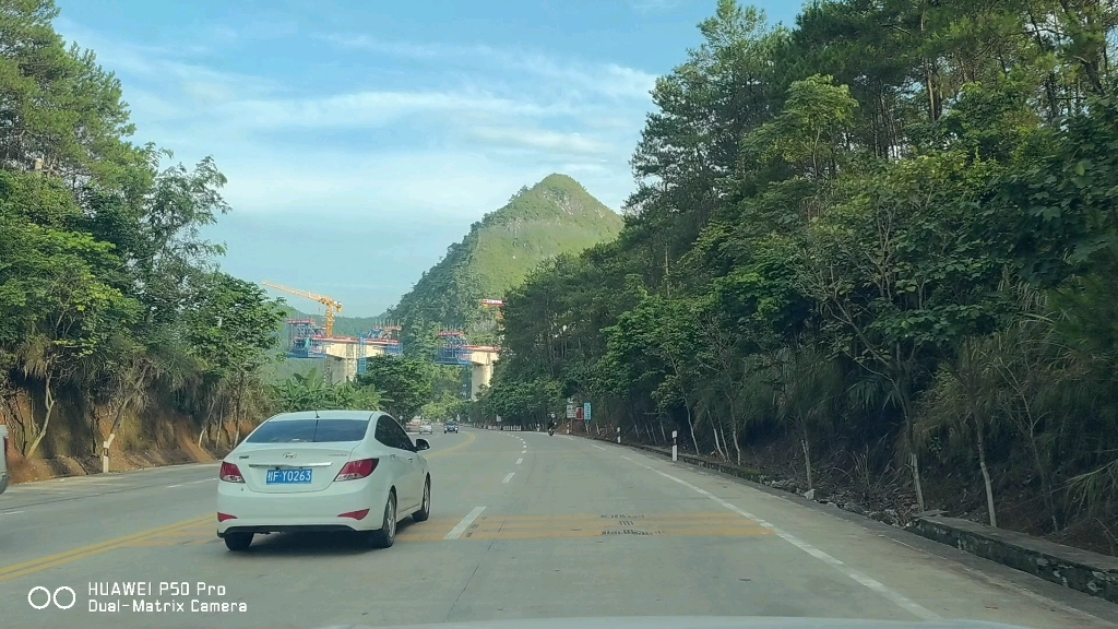 g322国道凭祥东站至上石镇前方展望