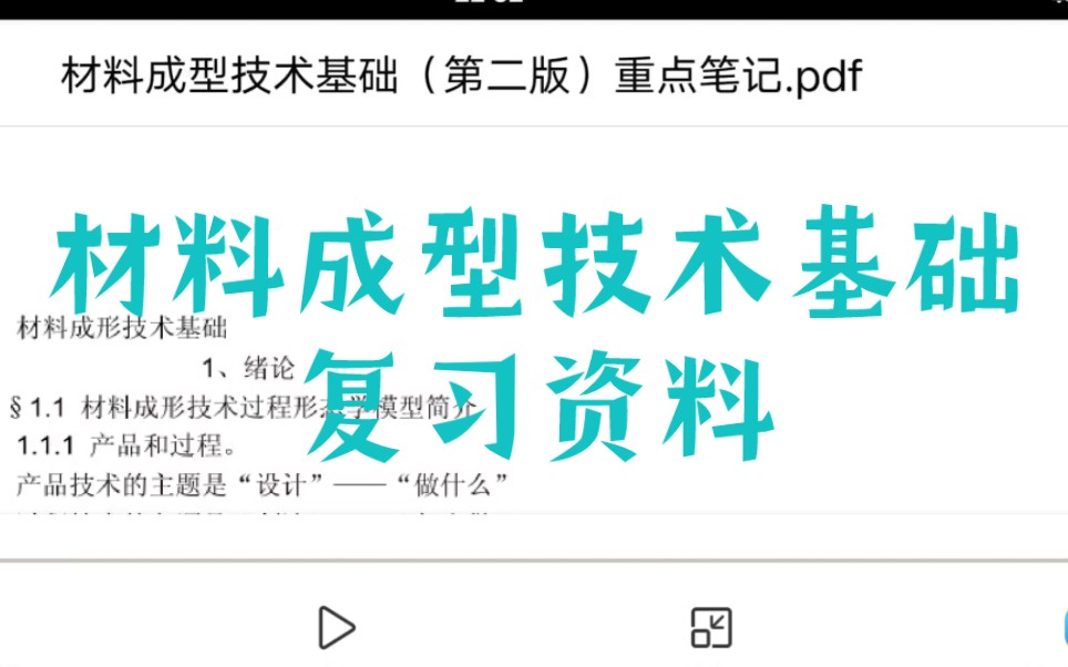 专业课必备复习资料《材料成型技术基础》重点笔记+知识点总结+习题答案哔哩哔哩bilibili