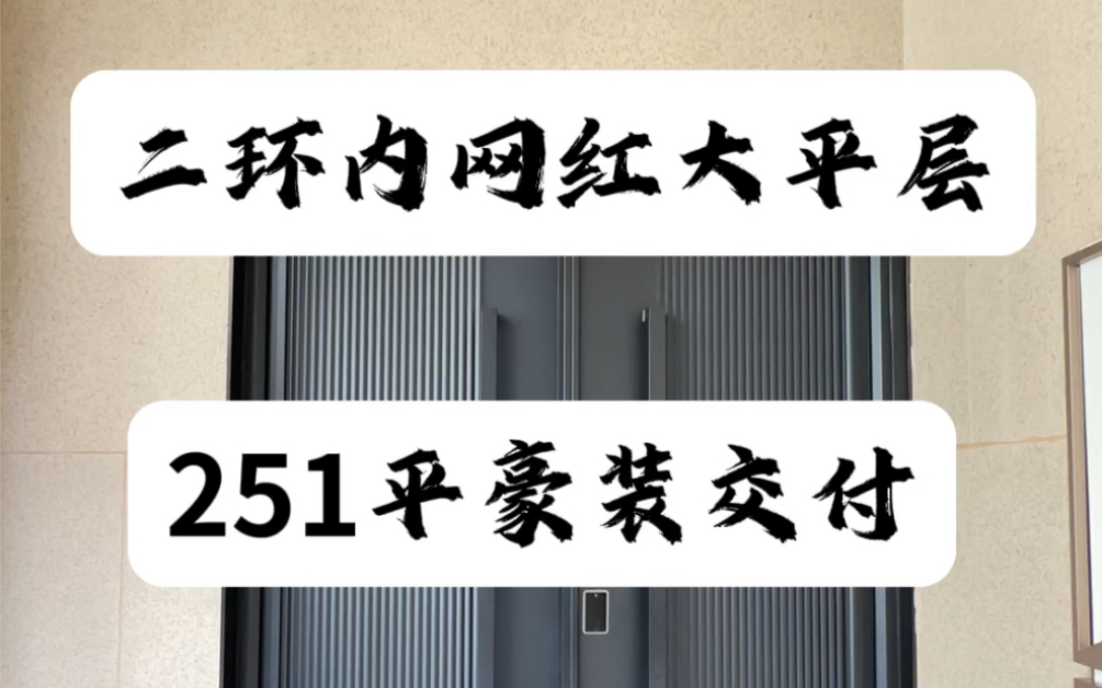 二环内网红科技大平层251平豪装交付#西安房产 #西安买房 #西安大平层哔哩哔哩bilibili