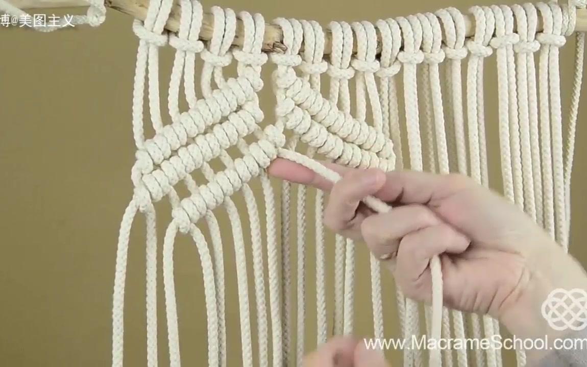 macrame墙挂植物挂篮哔哩哔哩bilibili