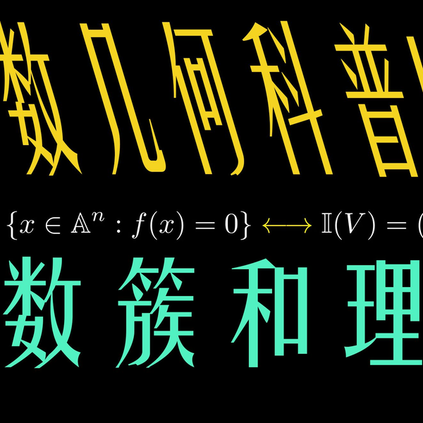 manim]代数几何科普（1）：代数簇和理想，态射，代数几何科普第二弹！_ 