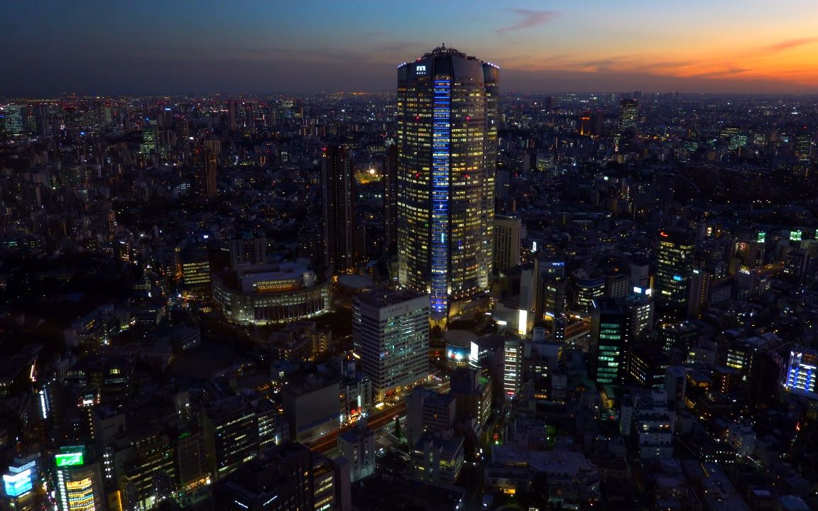 【超清日本】第一视角 美丽的东京夜景 2019.11