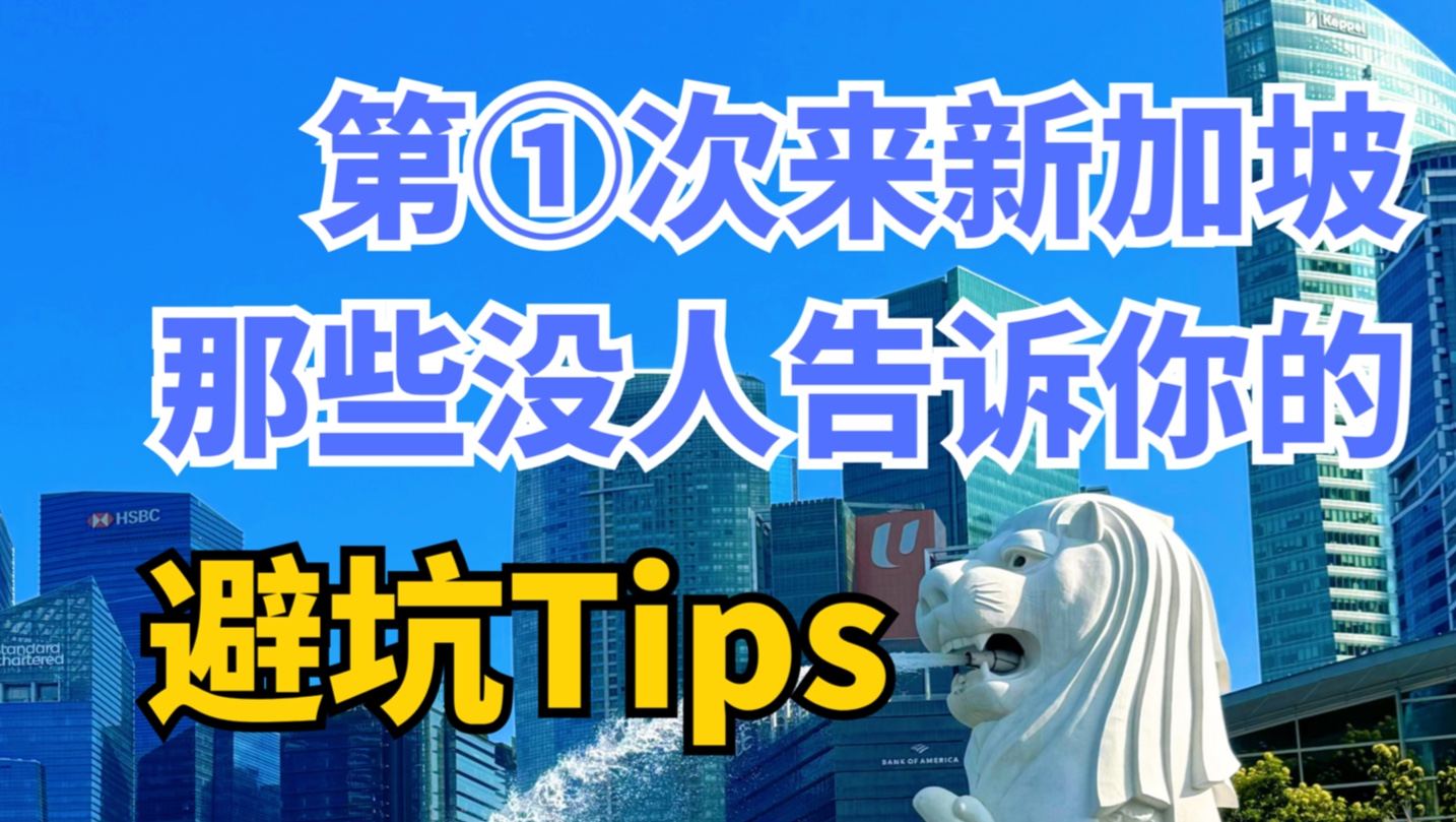 第1次来新加坡,那些没人告诉你的避坑Tips | 新加坡 | 避坑 | 亚坤 | 松发 | 白兰阁虾面 | ezlink | 新加坡地铁哔哩哔哩bilibili