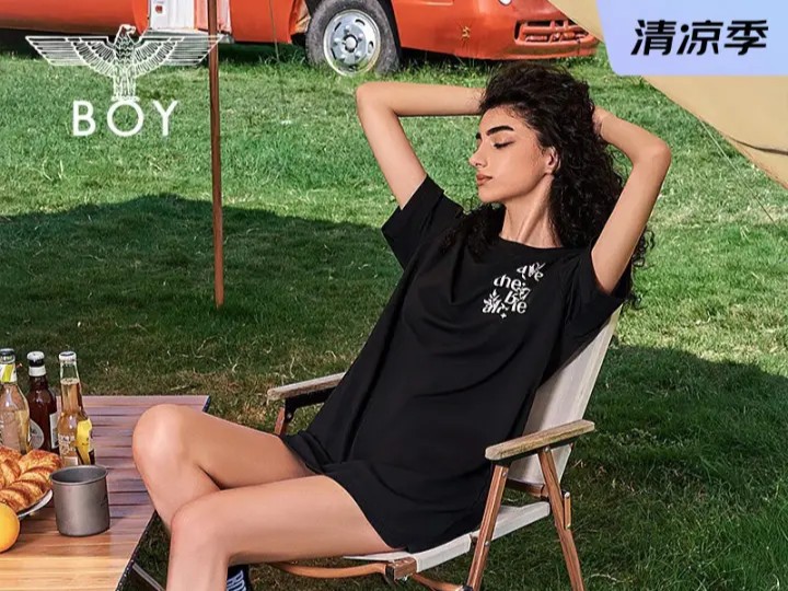 boy london【月桂女神】夏季女款连衣裙粉色月桂叶印花t恤短裙w17002