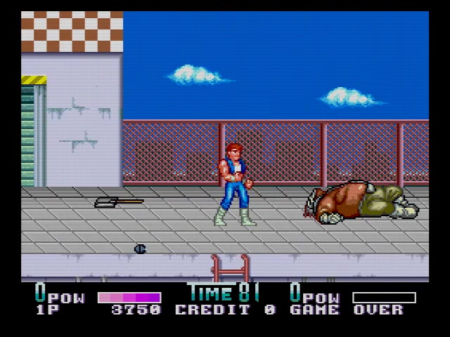 [图]PCE CD Double Dragon II - The Revenge (J) 双截龙2 复仇 Hack通关测试 满满的怀旧！