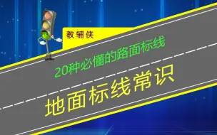 Descargar video: 开车上路必须要读懂的20种路面标线才能避免被扣分罚款