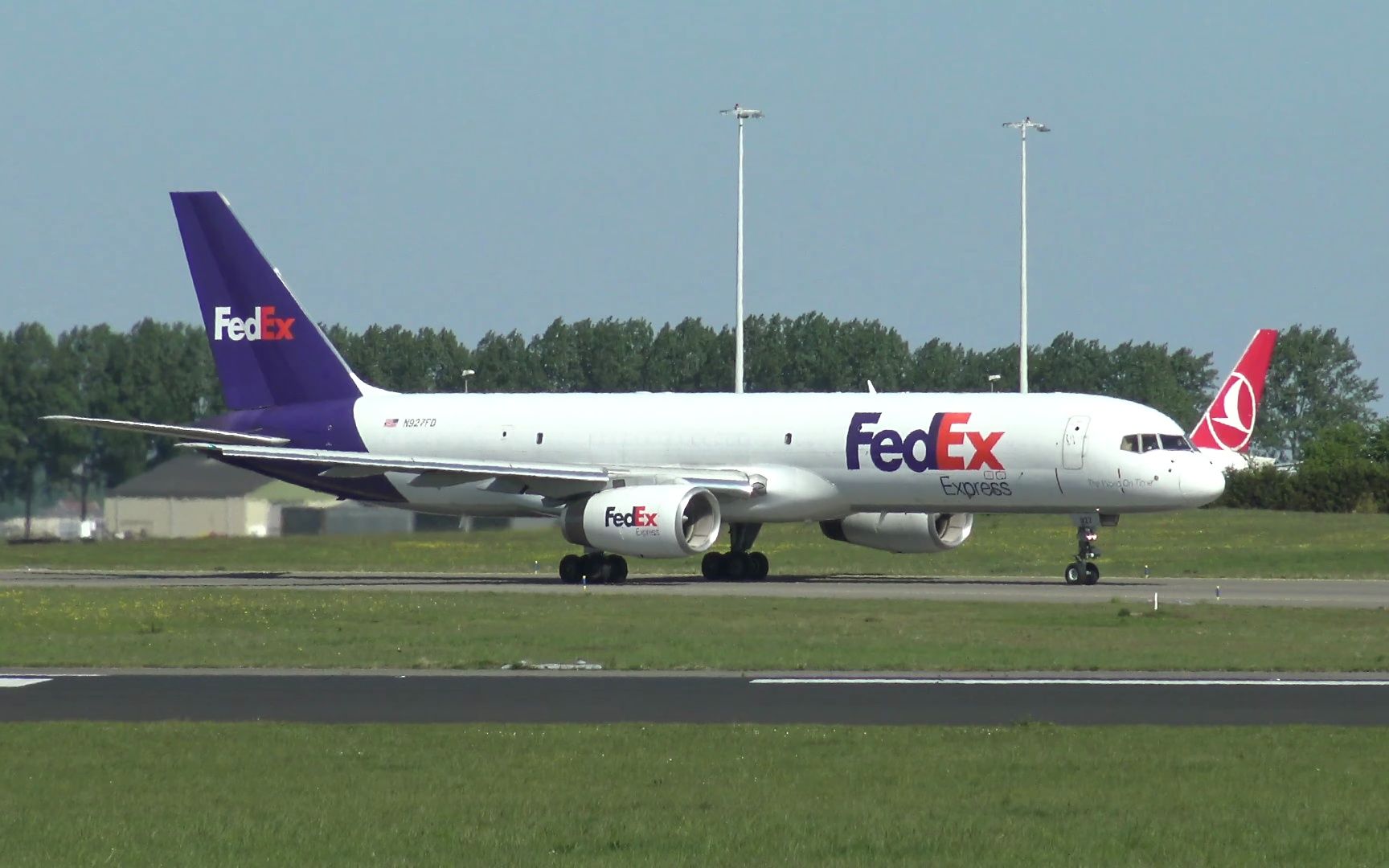 fedex 757-200sf|阿姆斯特丹史基浦机场|4k