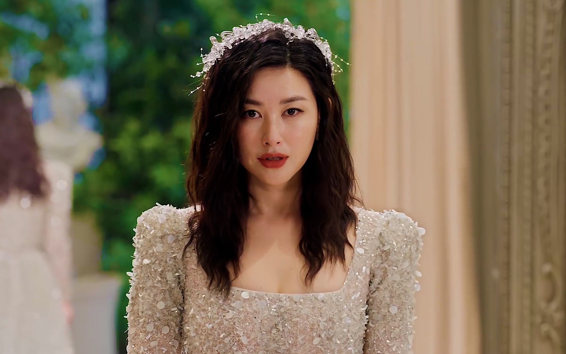 当朱珠穿上婚纱,就连黄渤都顶不住啊!看呆了