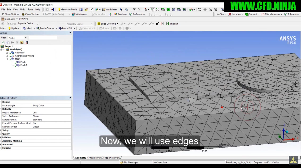 ANSYS MESHING  Pinch哔哩哔哩bilibili