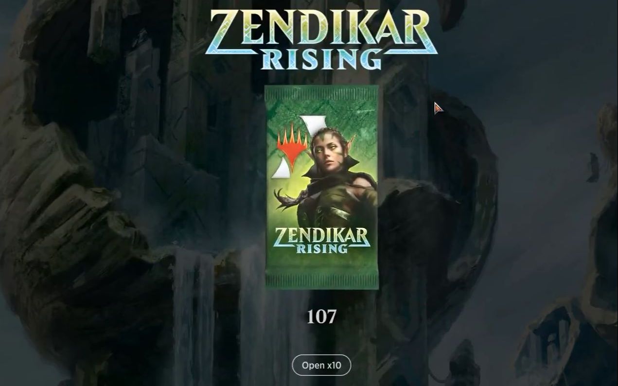 【mtga】万智牌竞技场,赞迪卡再起107包开包直接毕业