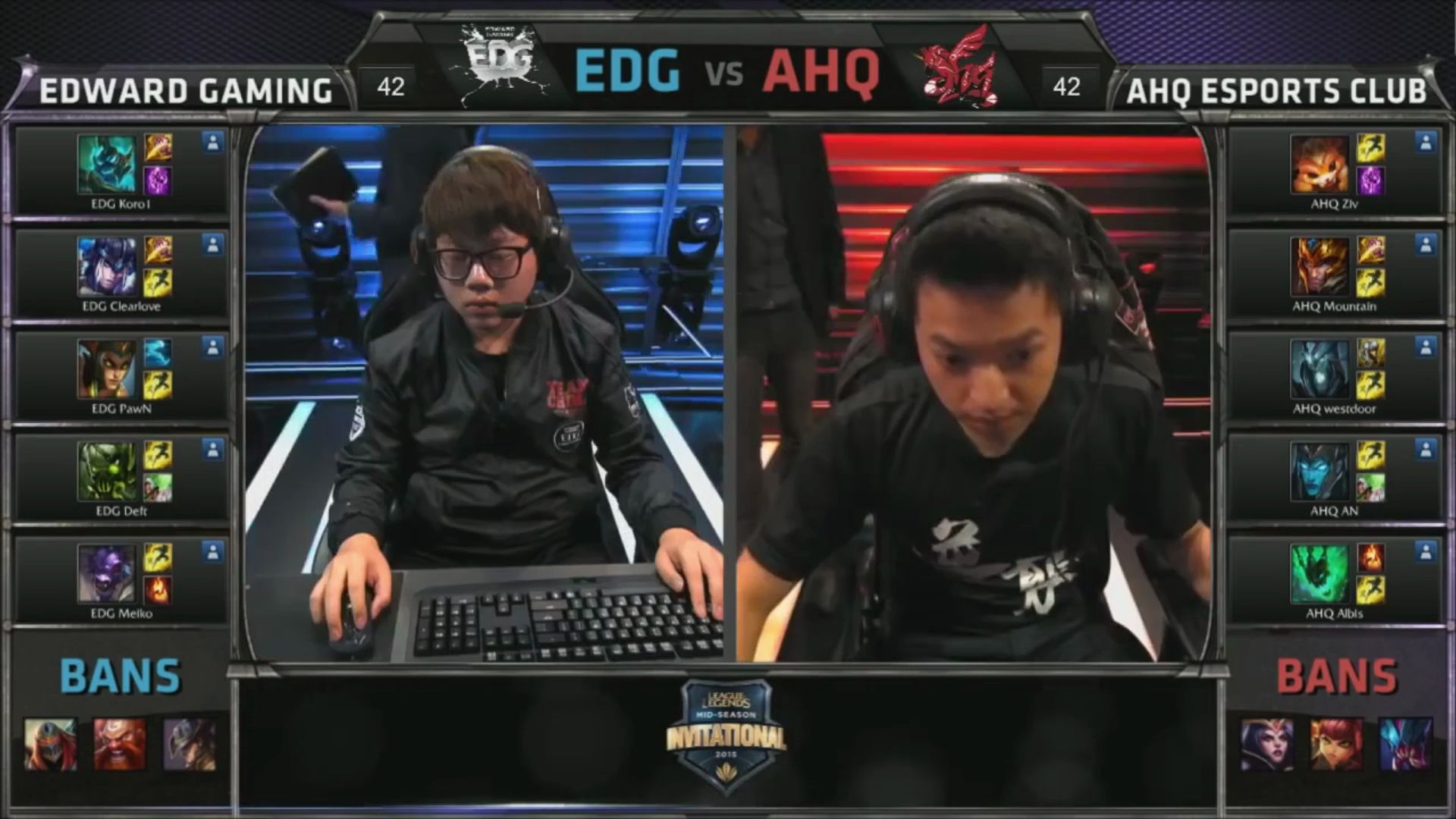 【2015MSI】小组赛 EDG vs AHQ英雄联盟