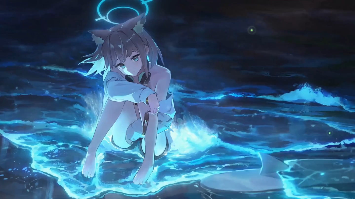 【BA壁纸分享】砂狼白子-Blue Archive 砂狼白子 星落之夜
