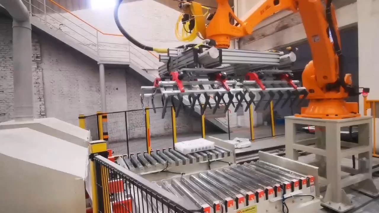 双线双爪砂浆码垛机器人腻子粉码垛机械手全自动码垛机