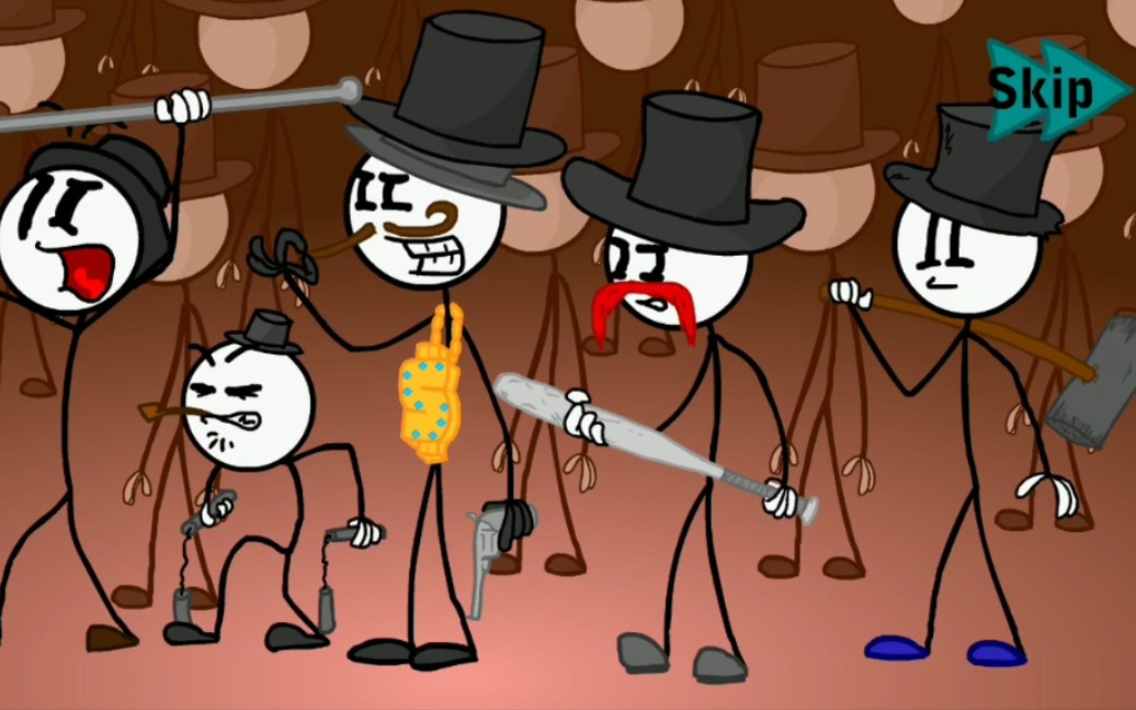 白热戴火柴人亨利潜入飞艇我才是飞艇老大