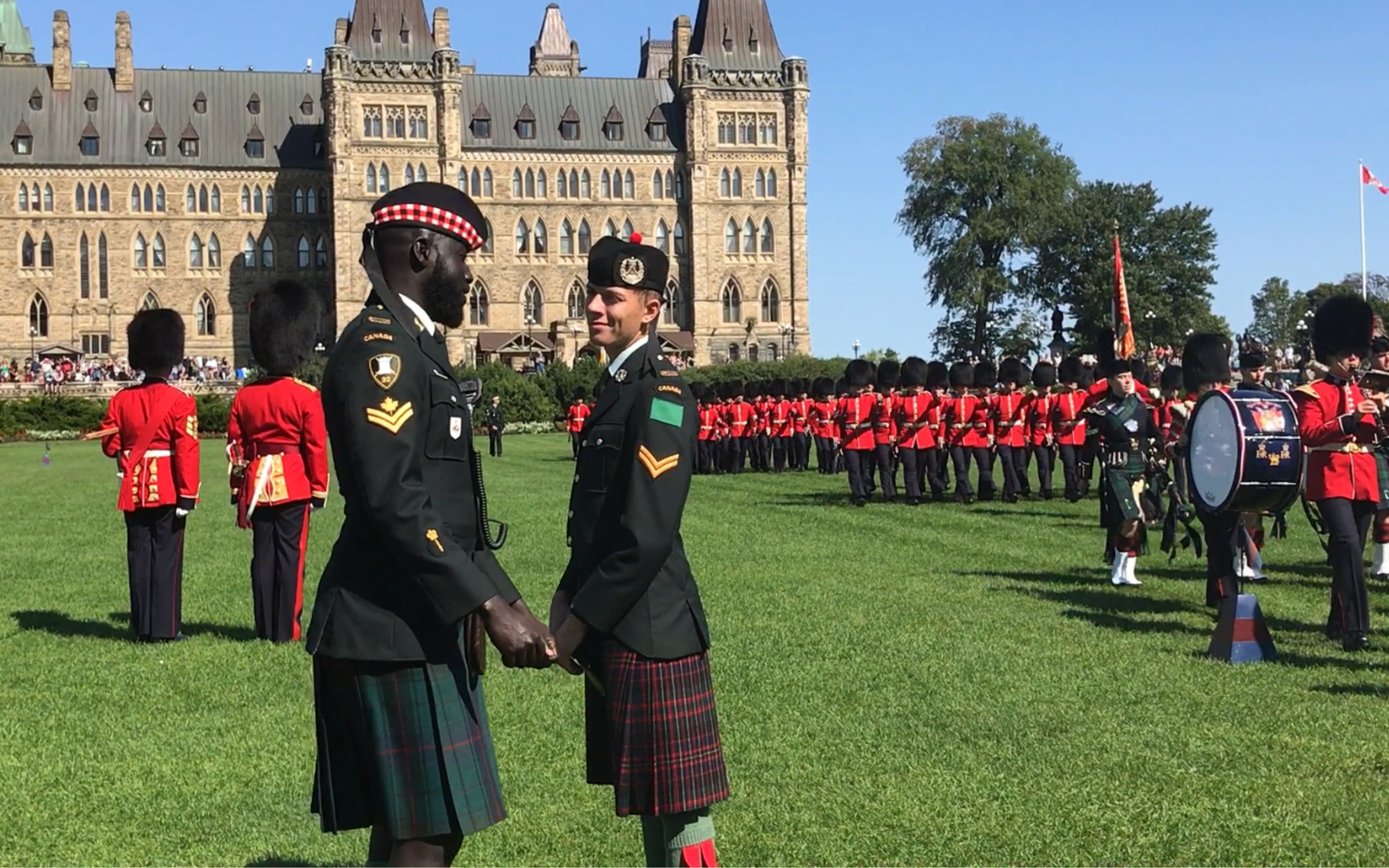 capitalhillottawa加拿大国会山阅兵