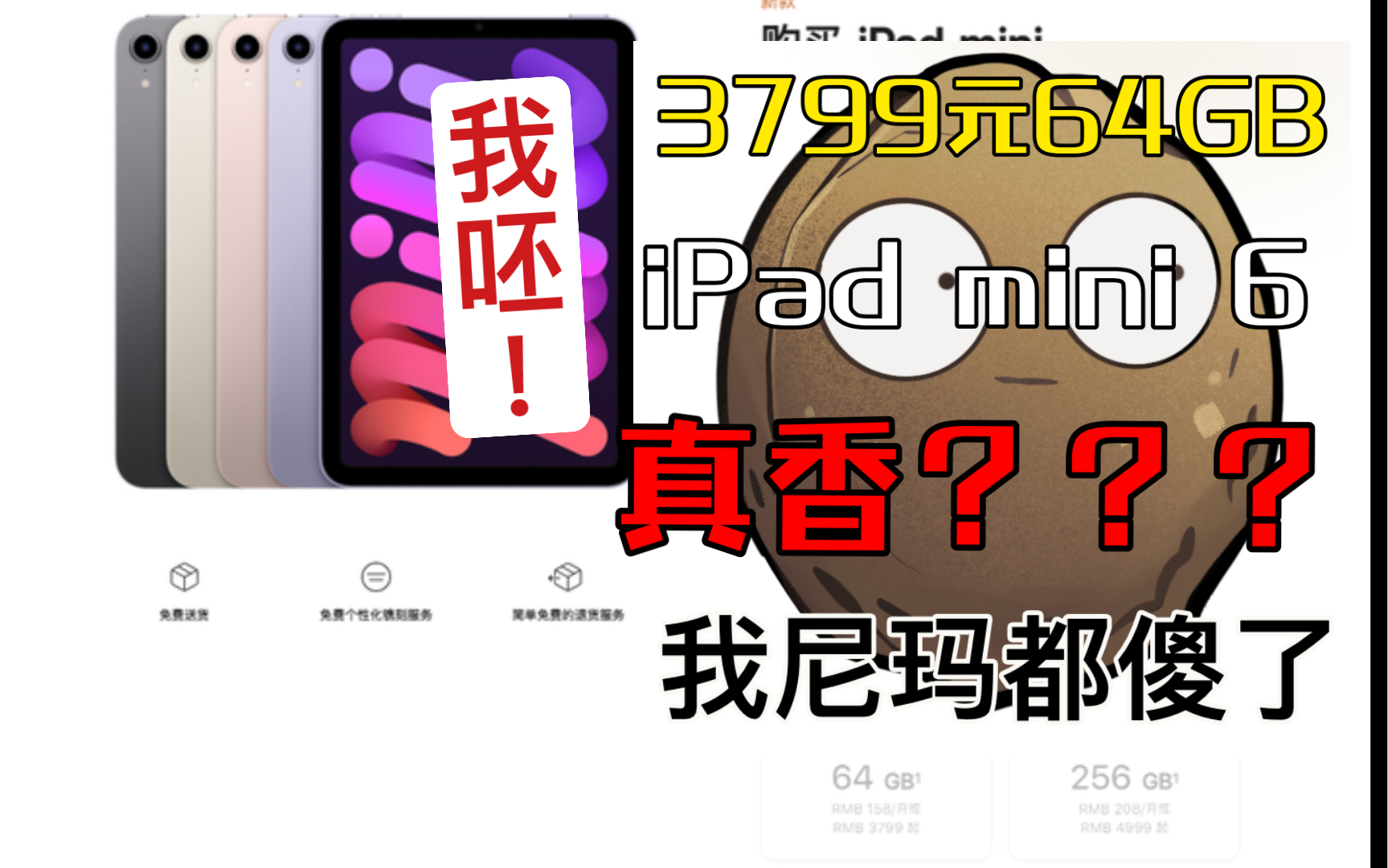 科技大爆炸 3799元的64GB的iPad mini 6真香? 我呸!!!哔哩哔哩bilibili