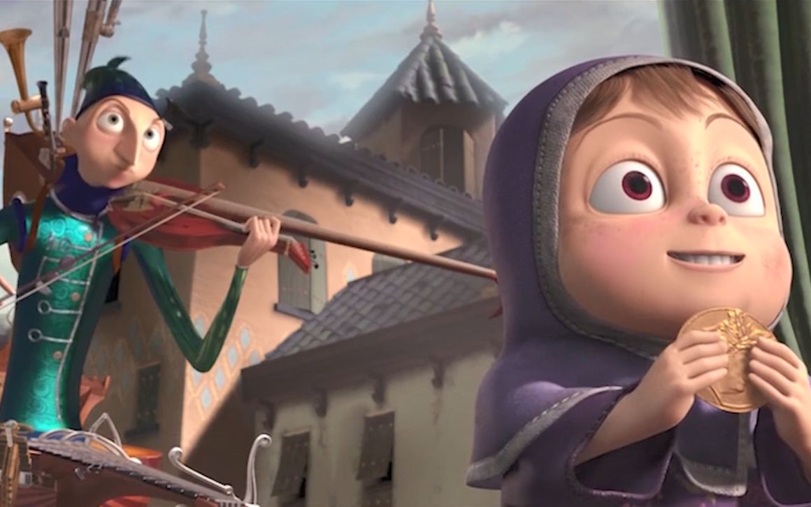 光杆乐队:艺人为一枚金币使出浑身解数,却比不过女孩的随手一拉_哔哩