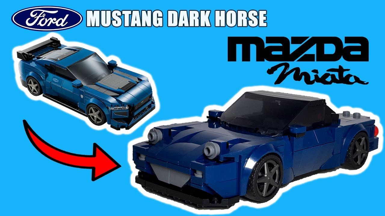 乐高2024速度冠军福特野马套内moc马自达mx-5 miata